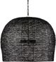Currey & Company Piero Satin Black Large Pendant Lighting-0