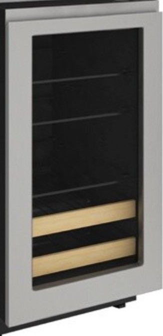 U-Line® 5 Class Stainless Steel 18" Handleless Panel Frame-1