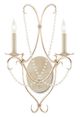 Currey & Company Currey in a Hurry Crystal Lights Silver Leaf Wall Sconce-0