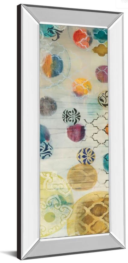 Classy Art Casa Blanca Panel I by Jeni Lee Mirror Framed Wall Art-1