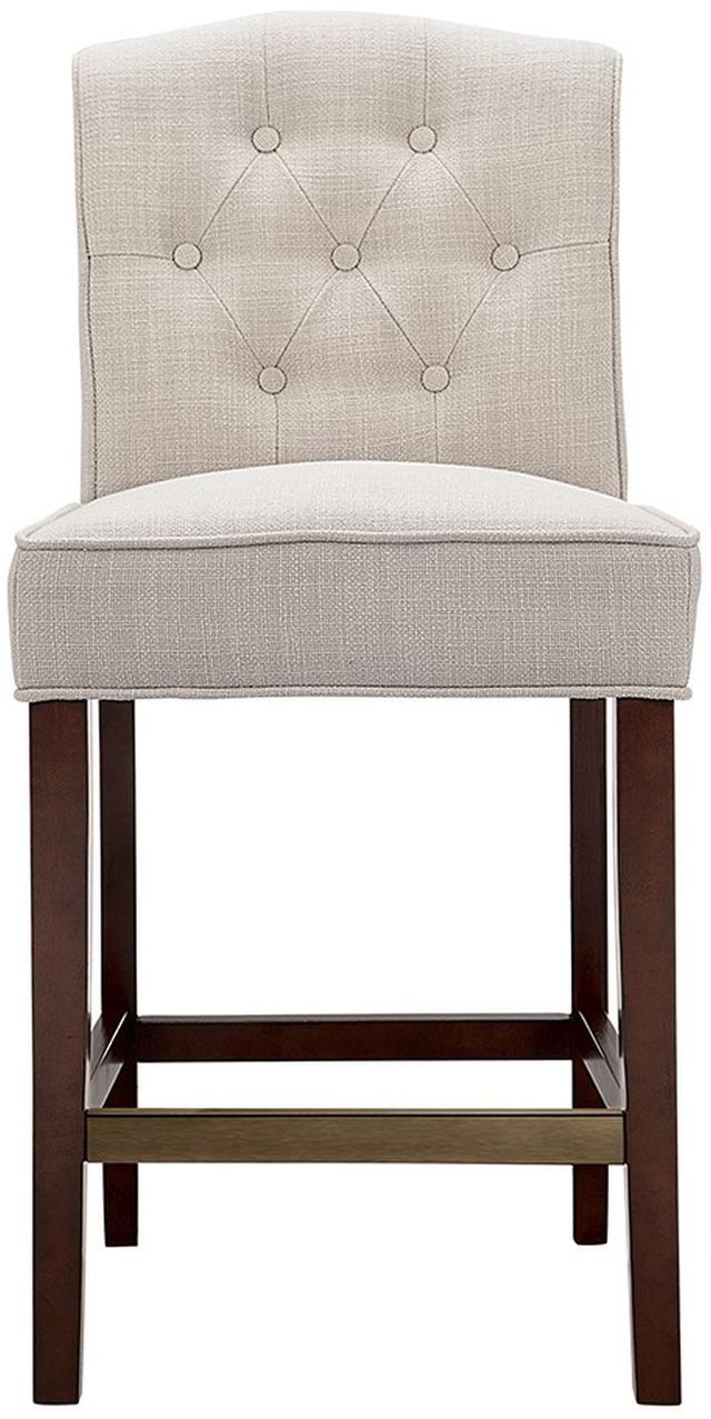 Olliix by Madison Park Tan Marian Tufted Counter Stool-1