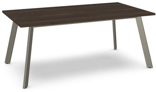 Amisco Customizable Lidya Rectangular Table with 72" Birch Veneer Top-0