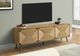 Monarch Specialties Inc. Natural Seagrass/Walnut 72" TV Stand-1
