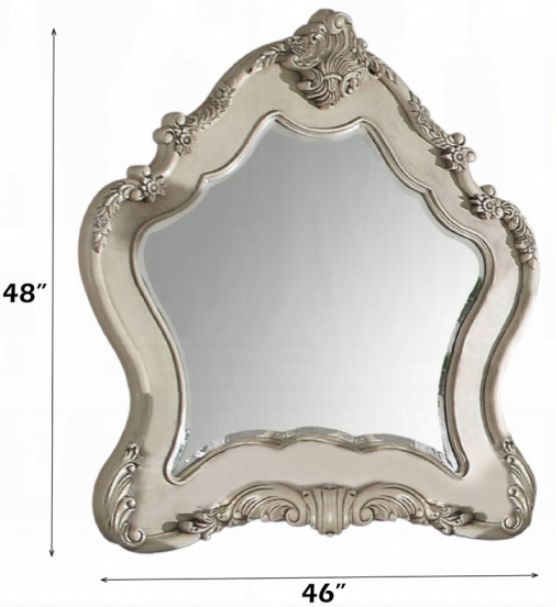 ACME Furniture Ragenardus Antique White Mirror-2