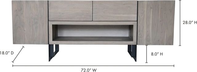 Moe's Home Collection Tiburon Pale Grey Multi-Media Cabinet-3
