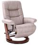 BenchMaster Valencia II Light Gray Manual Flip-Up Footrest Recliner-0