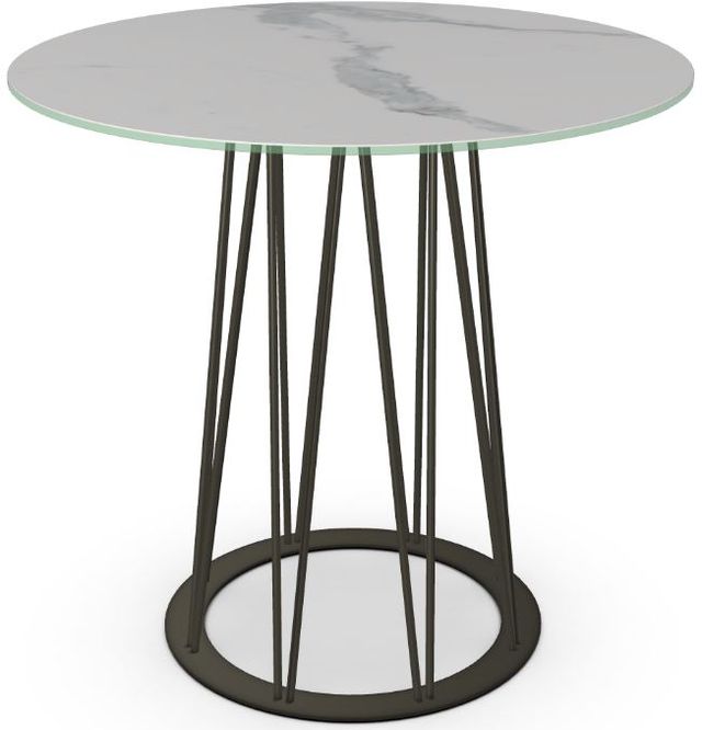 Amisco Customizable Calypso 36" Italian Porcelain Round Counter Height Table-4