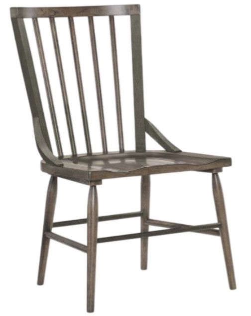 Legacy Classic Xxx's and Ooo's Cocoa Windsor Dining Side Chair-0