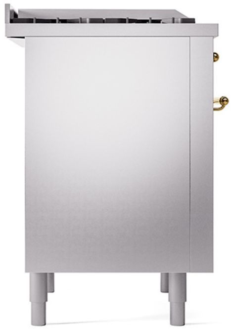Ilve® Nostalgie II Series 36" Stainless Steel Pro Style Dual Fuel Range-3