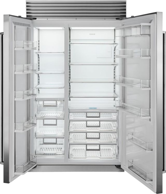 Sub-Zero® Classic Series 48" 29.1 Cu. Ft. Stainless Steel Built-In Side-by-Side Refrigerator/Freezer-1