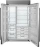 Sub-Zero® Classic Series 48" 29.1 Cu. Ft. Stainless Steel Built-In Side-by-Side Refrigerator/Freezer-1
