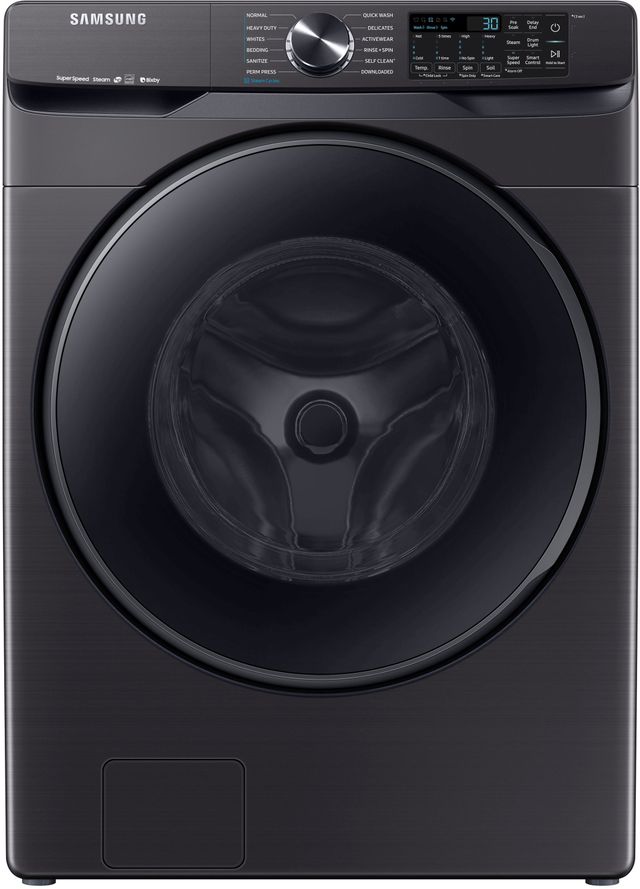 Samsung 5.0 Cu. Ft. Fingerprint Resistant Black Stainless Steel Front Load Washer-0