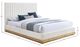 Meridian Furniture Emmet Cream/Natural Queen Upholstered Panel Bed-4