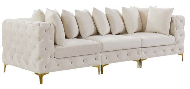 Meridian Furniture Tremblay 3-Piece Cream 109" Modular Sofa-0