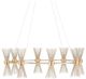 Currey & Company Novatude Contemporary Gold Leaf/Contemporary Silver Leaf Chandelier-1