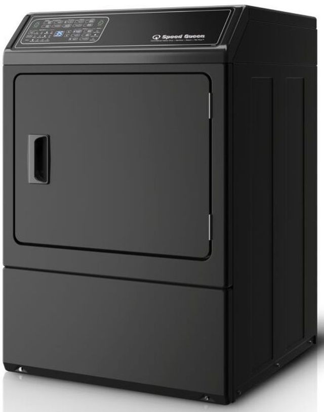 Speed Queen® DF7 7.0 Cu. Ft. Matte Black Front Load Gas Dryer-3