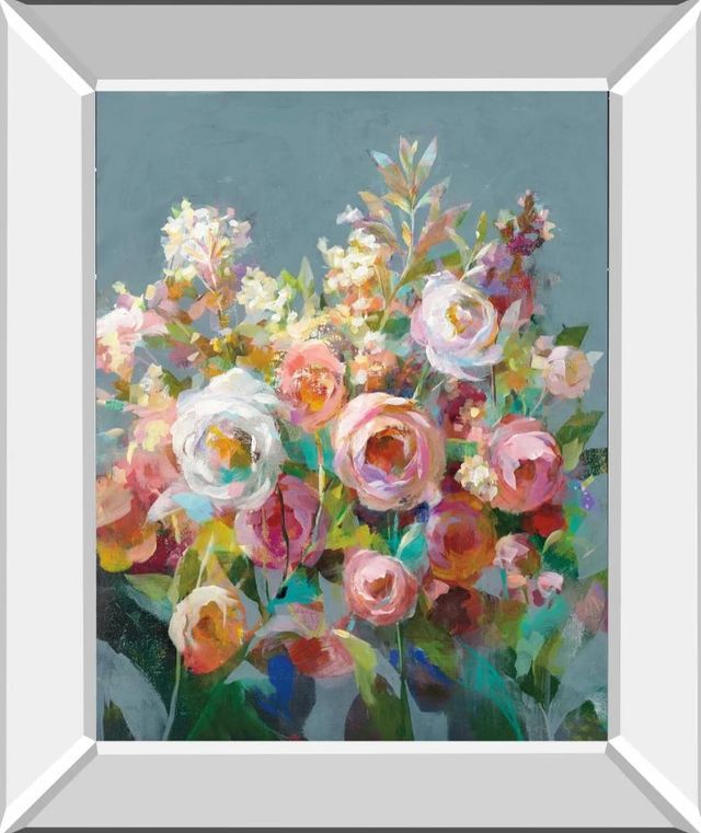 Classy Art Joy of the Garden II by Danhui Nai Mirror Framed Wall Art-0