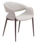 Zuo® Modern Limay Beige/Walnut Dining Arm Chair-3