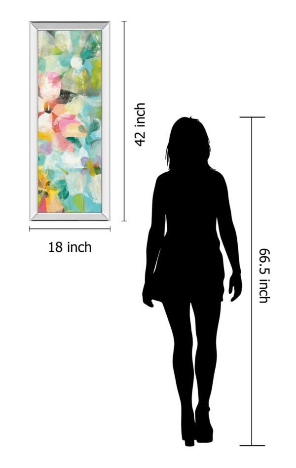 Classy Art Happy Garden III by Danhui Nai Mirrored Frame Wall Art-2