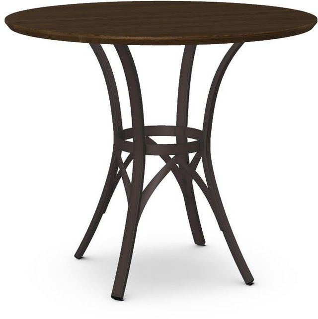 Amisco Customizable Kai Solid Ash Counter Height Table with 42" Tabletop-0