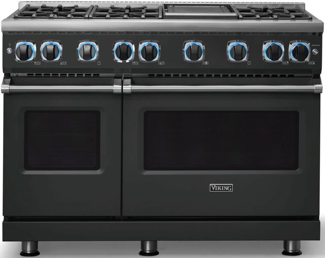 Viking® 7 Series 48" Antique Bronze Pro Style Gas Range with Griddle-3