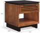 Legends Home Graceland Bourbon End Table with Matter Black Base-2
