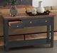 A-America® Stormy Ridge Chickory Top Sofa Table with Slate Black Base-3