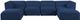 Meridian Furniture Miramar 6-Piece Navy Modular Sectional Sofa Set-1