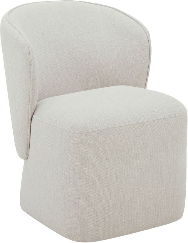 Moe's Home Collection Larson Heather Grey Rolling Dining Chair-0