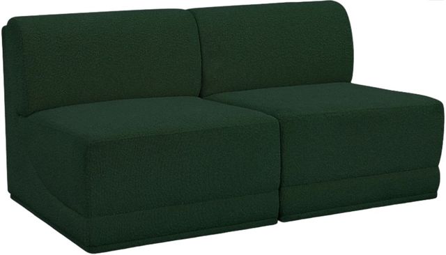 Meridian Furniture Ollie 2-Piece Green Armless Sofa-0