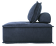 Mazin Furniture Ulrich Blue Modular Chair with Removable Bolster and Pillow-1