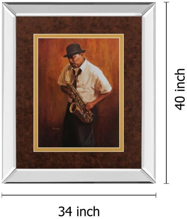 Classy Living Delancy Sax Man Wall Art-2