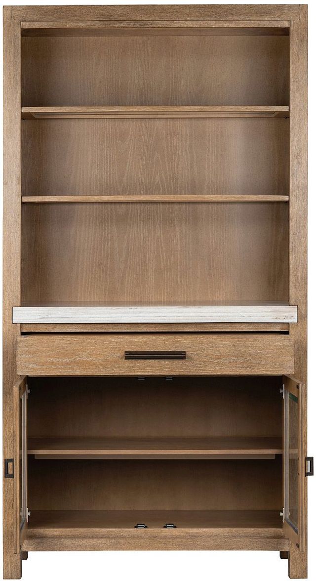 Magnussen Home® Plum Creek Marble/Sierra Brown Display Cabinet-3