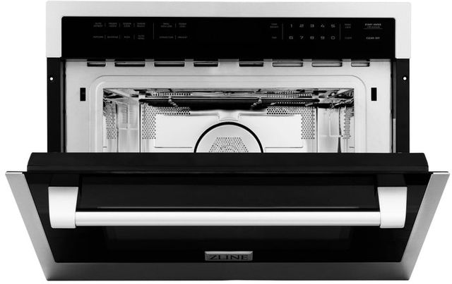 ZLINE 24" 1.6 Cu. Ft. Stainless Steel Built-in Convection Microwave Oven-2