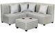 Furniture of America® Bethanie 3 Piece Green Kids Sectional Set with Ottoman-0
