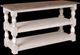 Horizon Home® Bay View Brown Sofa Table with Off-White Base -0