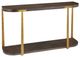 Uttermost® Palisade Walnut Console Table with Antique Gold Frame-0