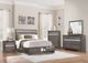 Homelegance® Luster Gray/Silver Glitter Chest-1