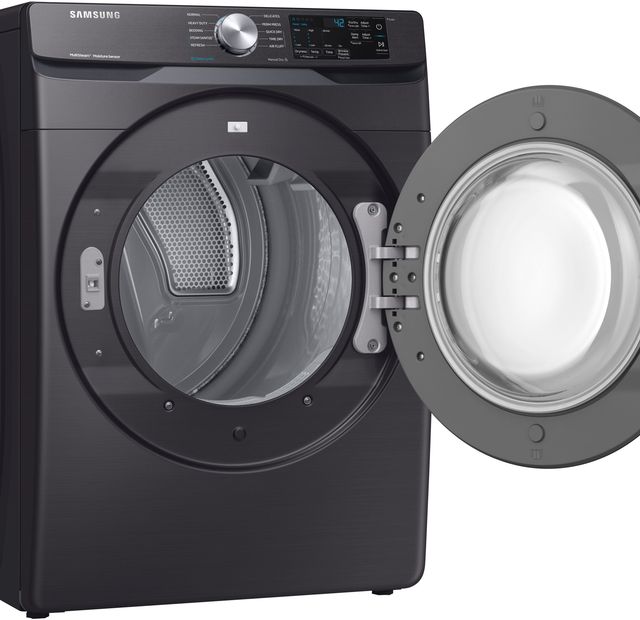 Samsung 7.5 Cu. Ft. Fingerprint Resistant Black Stainless Steel Front Load Electric Dryer-2