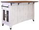 International Furniture Direct Pueblo White Kitchen Island-1