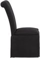 Coaster® Shawna 2-Piece Black Upholstered Skirted Side Chair Set-5