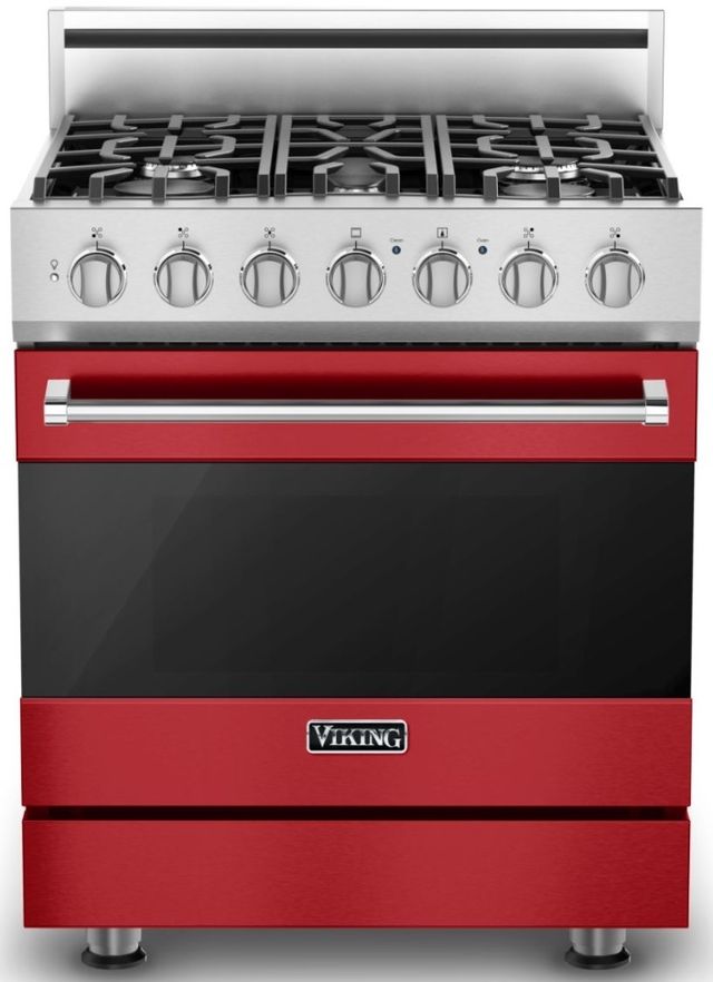 Viking® 3 Series 30" San Marzano Red Pro Style Dual Fuel Liquid Propane Range-0