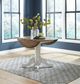 Liberty Furniture Carolina Crossing Antique Honey Dining Table with White Base-2