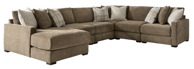 Benchcraft® Camellia-Court 6-Piece Coffee Left-Arm Facing Sectional and Chaise-0