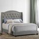 Intercon Rhyan Smoke Youth Full Upholstered Panel Bed-1