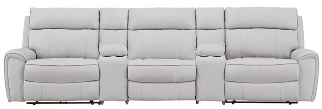 Signature Design by Ashley® Grafton Pike 5-Piece Ash/Pearl Power Reclining Modular Sectional-0