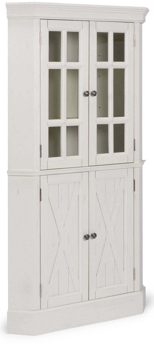 homestyles® Seaside Lodge Off-White Corner Cabinet-4