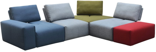 Moe's Home Collection Nathaniel Multicolour Sectional-1