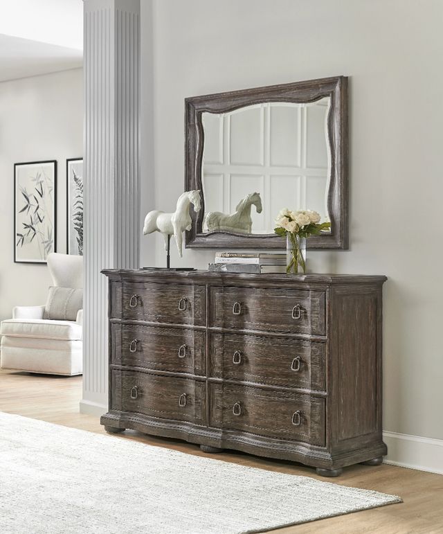Hooker® Furniture Traditions Maduro Landscape Mirror-1