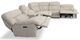 Man Wah Taupe 6 Piece Power Reclining Sectional-2